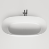 103611G Salini Sofia Light Ванна отдельностоящая 1650х750х600мм, без отверстия под перелив, мат-л: S-Sense, глянцевый белый (с донным клапаном)