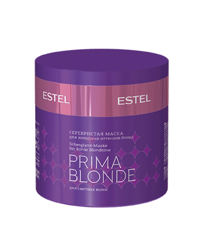 Серебристая маска для холодных оттенков блонд PRIMA BLONDE Estel Professional, 300 мл