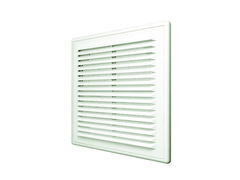 52-1-155 Решетка вентиляционная с сеткой, разъемная, наклонные жалюзи, 150х150мм, (1515P),  ERA (Россия)