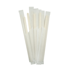 Размешиватель для напитков деревянный 140x6x1.8 мм в индивидуальной бумажной упаковке по 250/5000шт