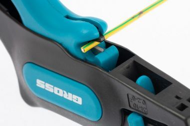 Щипцы для зачистки электропроводов 0,2-6 мм2 (10-24 AWG), лезвие: нержавеющая сталь 