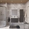 Cezares RELAX-800-2C-SO-GM RELAX База под раковину подвесная с двумя выкатными ящиками, Оружейная сталь, 796x478x500, RELAX-800-2C-SO-GM