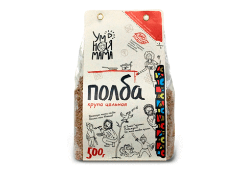 Полба цельная "Умная мама", 500г