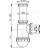 Сифон для мойки Alcaplast A443-DN50/40