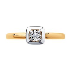 1011682- Помолвочное золотое кольцо с бриллиантом