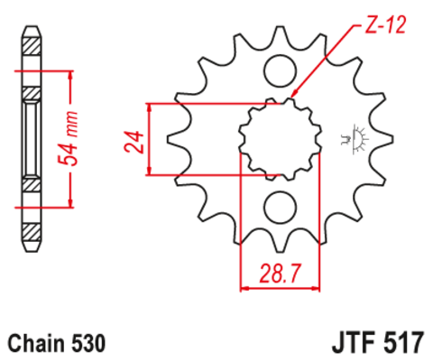 Звезда ведущая JTF517-15