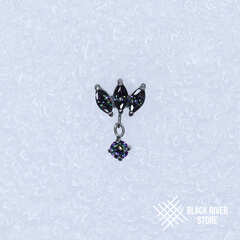 Pendant 3K Marquise Mystic Topaz