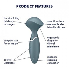 Вибратор Satisfyer Mini Wand-er stonegrey (серый)