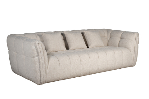 Диван трехместный 249x106x74см Garda Decor Prato букле белый