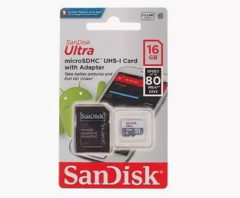 Карта памяти SanDisk Ultra microSDHC UHS-I 16GB Class10 80MB/s