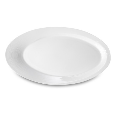 Блюдо овальное 38см Narumi Воздушный белый