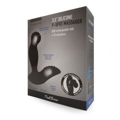 Черный вибромассажер простаты 3,5’’ P-spot Massager - 12,5 см. - 