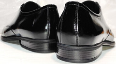 Кожаные туфли черные мужские лаковые Ikoc 2118-6 Patent Black Leather