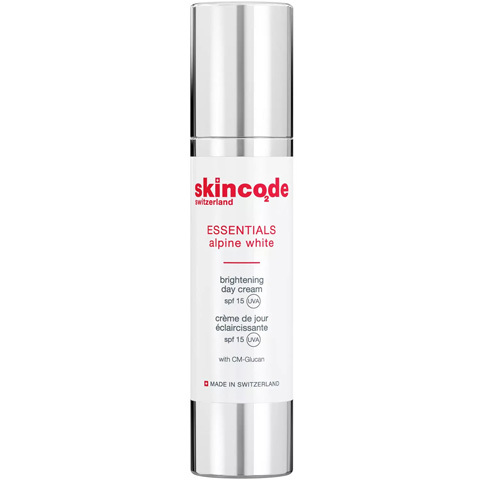 Skincode Essentials Alpine White: Осветляющий дневной крем SPF 15 для лица (Brightening Day Cream SPF15)
