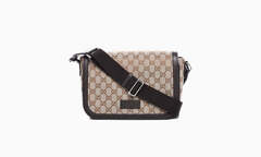 Сумка Gucci Messenger Crossbody Guccissima GG Adjustable Strap "Brown / Beige"