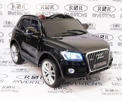 Детский электромобиль Rivertoys AUDI Q5-BLACK-GLANEC