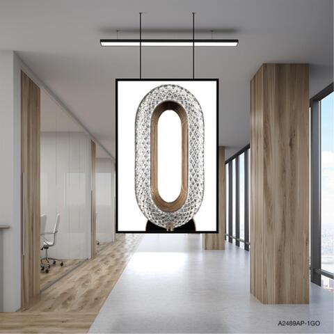 Настенный светодиодный светильник Arte Lamp OVALE A2489AP-1GO