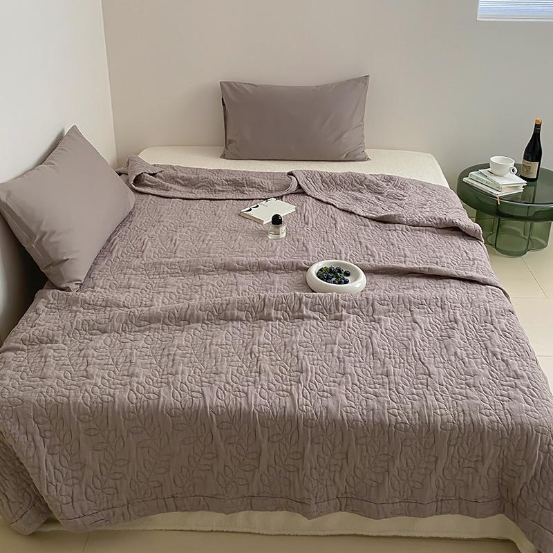 Плед Zephyr home Муслин 150х200 Коричневый веточки