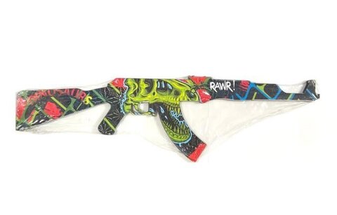 Деревянный Автомат с Принтом, 59см