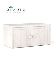 Антресоль Карлос 2 двери 50х105,2х50 из сосны, белый воск