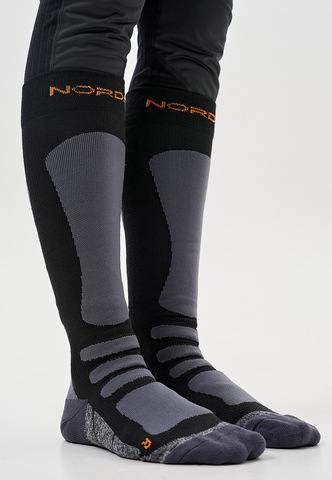 Высокие горнолыжные носки Alpine Ski Black/Orange