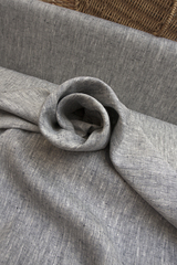 Лен плотный цвет темно синий меланж