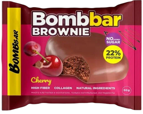 Печенье Bombbar Брауни вишня 50гр