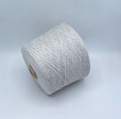 Filcom (пр.Италия), art-Talamone 2/15 750м/100гр.  50%Меринос,10%Шелк, 40% Кашемир цвет-Серо-голубой, меланж, арт.36205