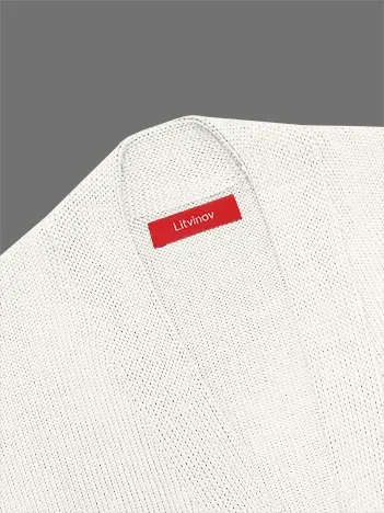 Кардиган с планкой из шелка