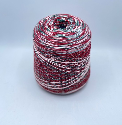 Filati Venezia (пр.Италия),art-Calzetteria, 4/16 400/100гр, 75%Меринос, 25%Полиамид+Люрекс, цвет-Новогодний подарок(1169), арт-36630