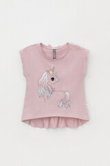 фуфайка  для девочки  КР 302319/розово-сиреневый к447