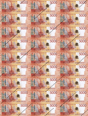 Сахарная картинка 5000р, 6.5*3 см