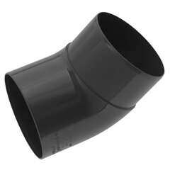 Колено трубы 45 градусов ПВХ Альта-Профиль Элит Графит 95 мм