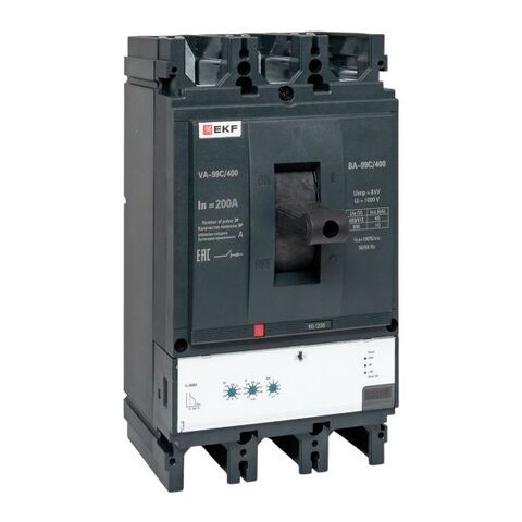 Выключатель автоматический в литом корпусе ВА-99C 400/200А 3P 45кА с электронным расцепителем EKF
