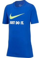 Детская футболка Nike B NSW Tee Just Do It Swoosh - game royal/volt