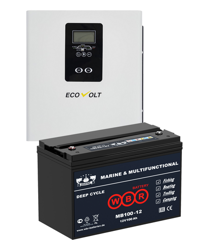 Комплект ИБП ECOVOLT TERMO 612 + WBR MB 100-12