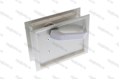 Устройство запирающее (замок) дверей шахты смешанное управление, цвет RAL 7032, без тяг 0505П.06.50.560