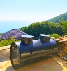 Септик Канада Bio 7 S Горизонтальная / 16000 л. в сутки / 80 чел. / самотечный сброс (6600x2200x2500см;черный) - арт.556122.13