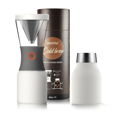Кофеварка портативная Asobu Cold Brew (1 литр), белая