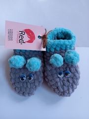 Çarıq \ Пинетки \  Booties boz (0-6 ay)