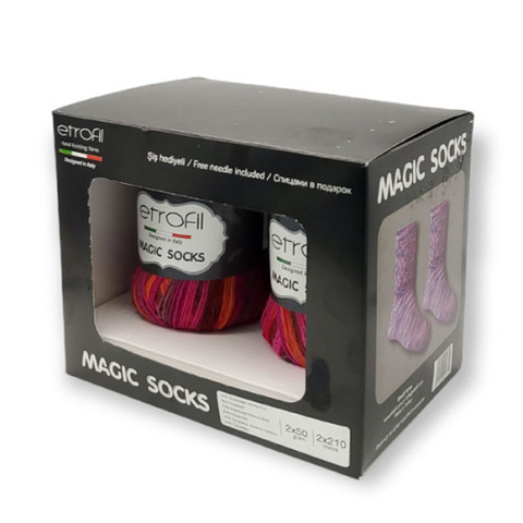 Пряжа Magic Socks,50г, 210м, 75%органическая шерсть, 25%полиамид (цена за уп)
