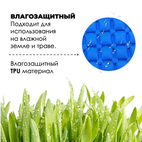 Картинка коврик надувной Skully WQ-mat-190x58x6 blue - 6