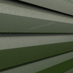 Сайдинг металлический Корабельная доска VIKING MP 0,45мм RALL 6007-Бутылочно-зеленый