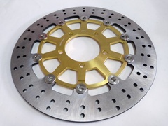 Диск тормозной передний  на KAWASAKI  ZX 6R  NINJA / ABS 636, Z 800 / ABS, VERSYS 1000,  Z 1000 / ABS, ZX 10R / abs  1000, ZX 14R / ABS 1000, GTR  1400, ZZR-ABS 1400 золотой