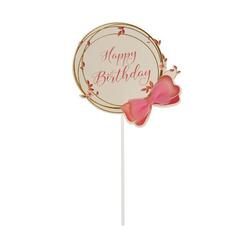 Топпер «С Днём Рождения» бант