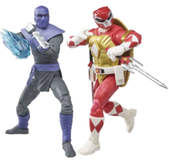 Фигурки Hasbro Lightning Collection Power Rangers X Teenage Mutant Ninja Turtles Foot Soldier Tommy and Raphael Red