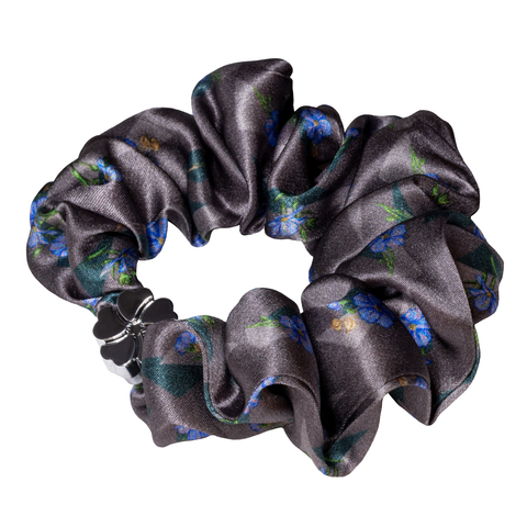 Комплект шелковых резинок для волос Mollen Первоцвет графитно-серый