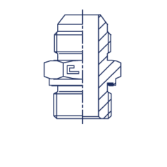 Штуцер FE JIC 1.5/8" BSP 1" CAST