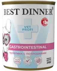 Best Dinner Gastro Intestinal консервы для собак (телятина с потрошками) 340 гр