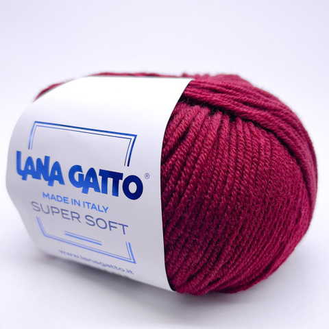 Пряжа Lana Gatto Super Soft 10105 бордо (уп.10 мотков)